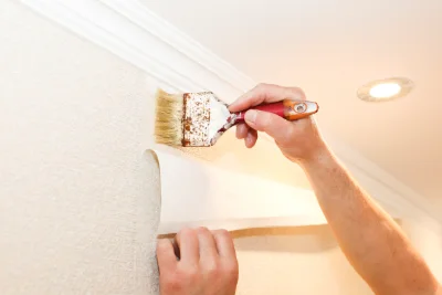 Pose de papier peint à Wegscheid — revêtements muraux et toiles de verre